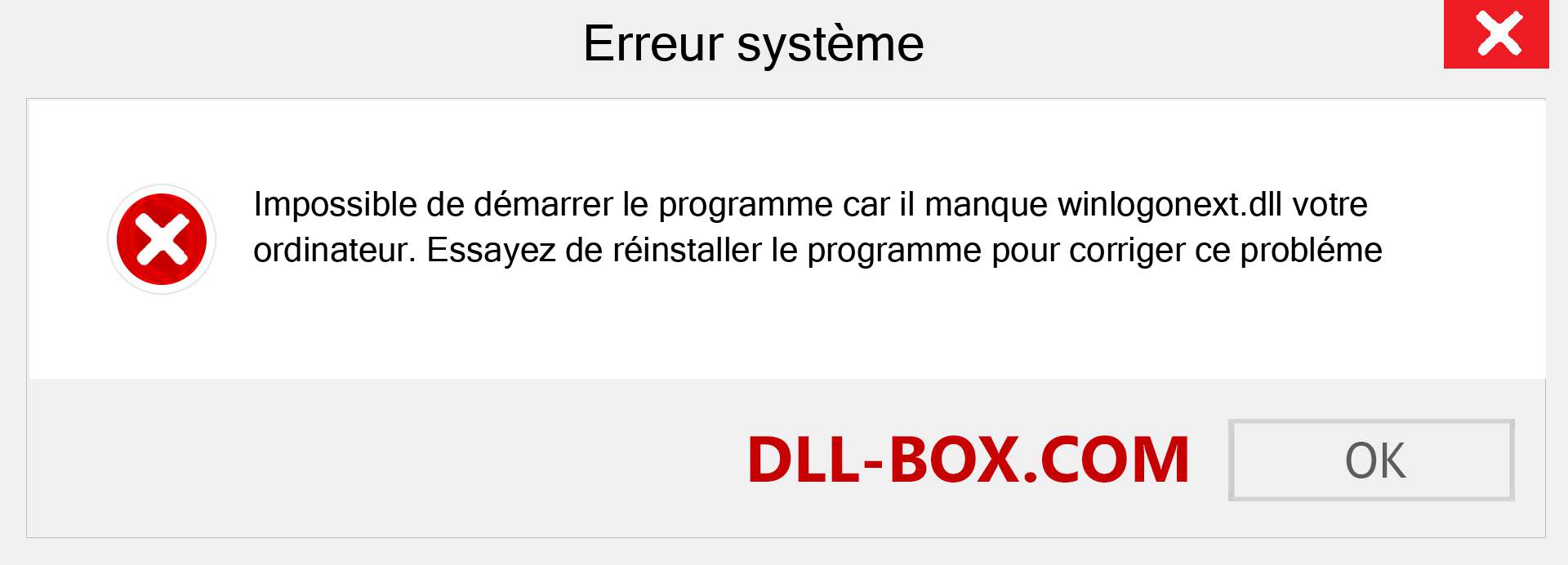 Le fichier winlogonext.dll est manquant ?. Télécharger pour Windows 7, 8, 10 - Correction de l'erreur manquante winlogonext dll sur Windows, photos, images